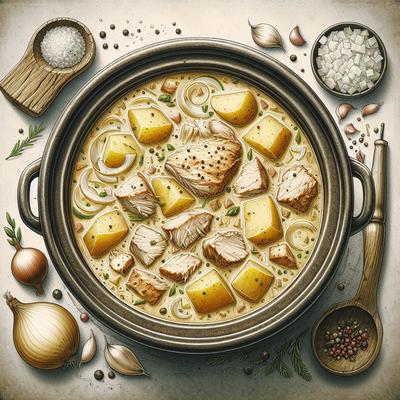 Image of Crock Pot Chicken and Potato Chowder