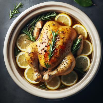 Image of Crock Pot Lemon Rosemary Chicken