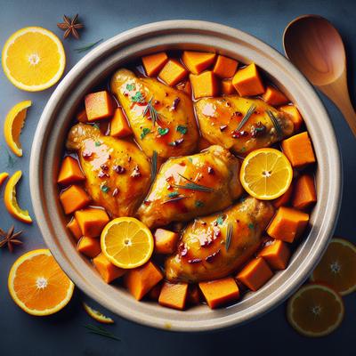 Image of Crock Pot Orange Chicken with Sweet Potatoes