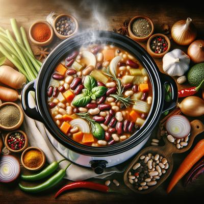 Image of Crock Pot Spicy Seven Bean