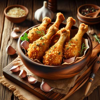Image of Crunchy Garlic Drumsticks