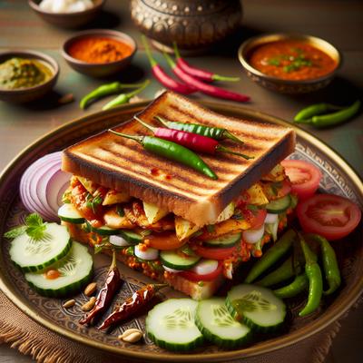 Image of Crunchy Indian Style Sandwiches