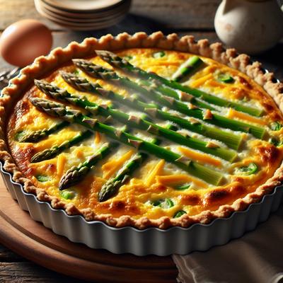 Image of Crustless Asparagus Quiche