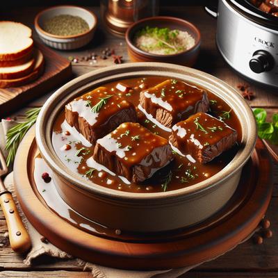 Image of Cube Steak and Gravy Crock Pot