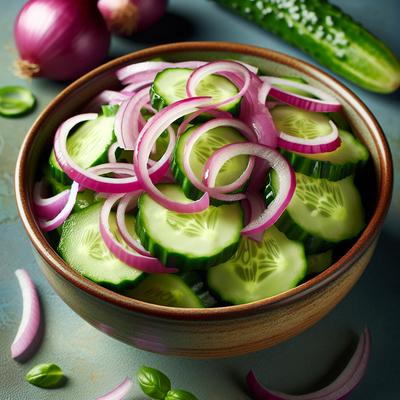 Image of Cucumber and Red Onion Salad