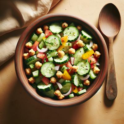 Image of Cucumber Chickpea Salad