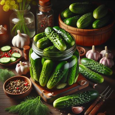 Image of Cucumber in Vinegar Pickled Cucumbers