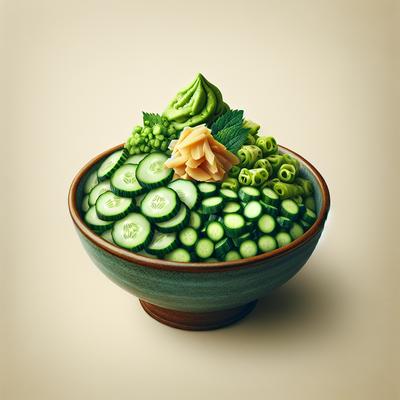 Image of Cucumber Wasabi and Fresh Ginger Salsa