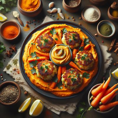 Image of Curried Carrot Hummus Crab Cakes