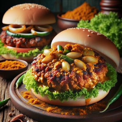 Image of Curried Pork Burgers