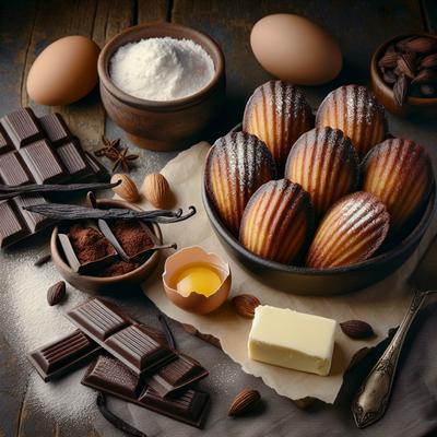 Image of Dark Chocolate Madeleines