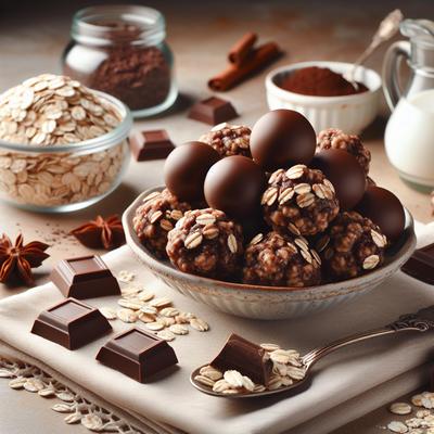 Image of David's No Bake Chocolate Oatmeal Drops