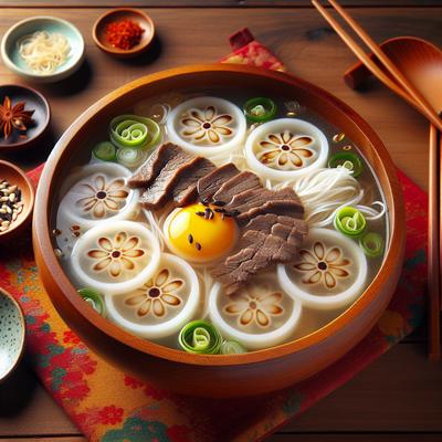 Image of Ddeok Gook Korean New Year Rice Cake Soup