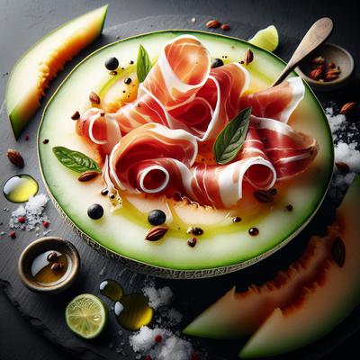 Image of Deen Brothers Vermouth Soaked Melon and Prosciutto