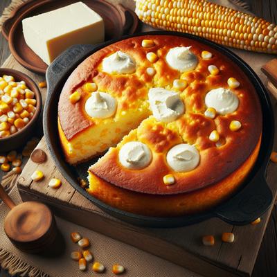 Image of Delectable Cream Cheese Cornbread