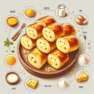 Delicious Chipa Rolls a Type of Cheese Rolls