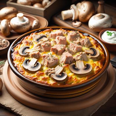 Image of Delicious Tuna Mushroom Casserole