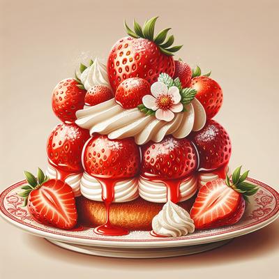 Image of Delightful Strawberry Dessert