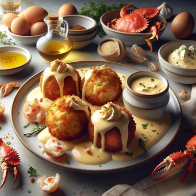 Image of Deviled Crab Boules with Beurre Blanc