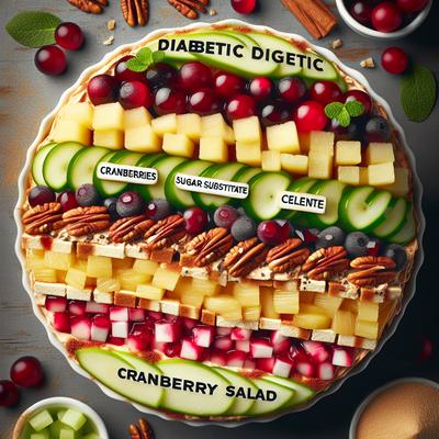 Image of Diabetic Cranberry Layer Salad