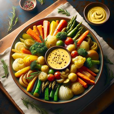 Image of Dijon Dressed Slow Cooked Veggies