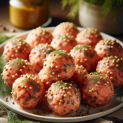 Image of Dill and Mustard Salmon Balls