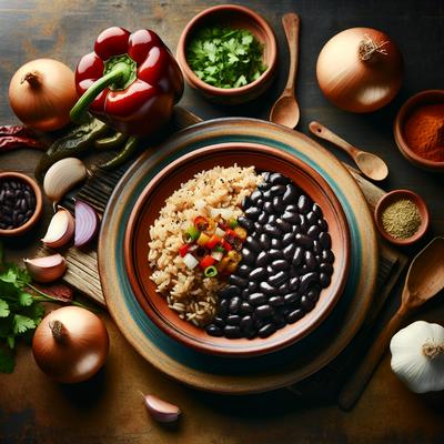 Image of Dominican Moro De Habichuelas Negras Rice and Beans