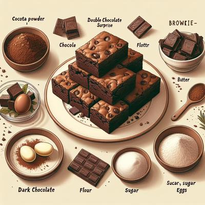 Image of Double Chocolate Surprise Brownies