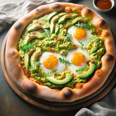 Image of Double Crust Avocado Breakfast Pizza