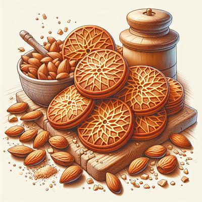 Image of Dutch Speculaas Cookies Contains Ground Almonds