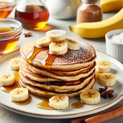 Image of Easy Fluffy Gluten Free Banana Pancakes