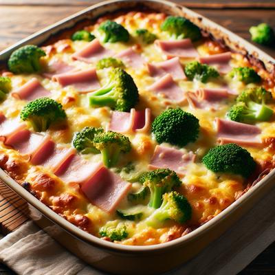 Image of Easy Ham Broccoli Casserole
