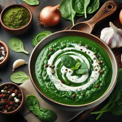 Image of Easy Homemade Cream of Spinach Soup