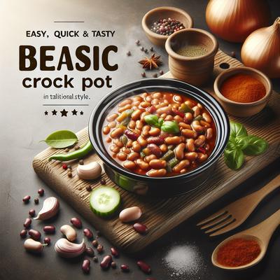 Image of Easy Quick and Tasty Basic Beans Crockpot