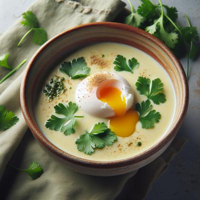 Image of Egg and Coriander Soup Changua