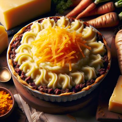 Image of English Cottage Pie with Cheddar and Parsnip Mash