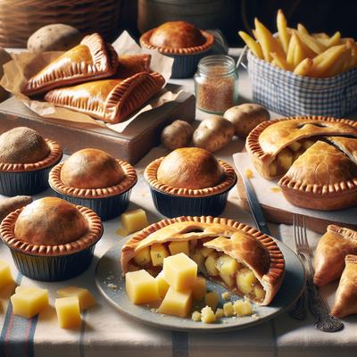 Image of English Stilton and Twice Baked Potato Picnic Pies Pasties