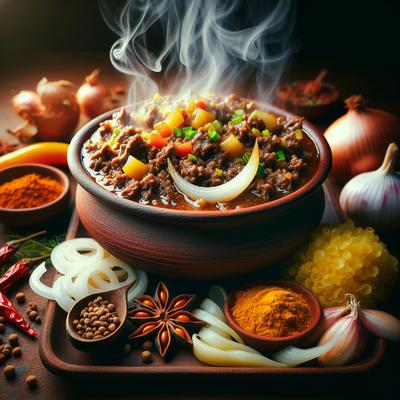 Image of Ethiopian Ground Beef Mild Stew Minchet Abesh Alicha
