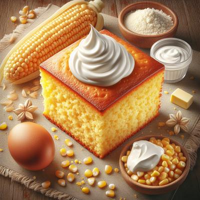 Image of Extra Moist Cornbread with Sour Cream
