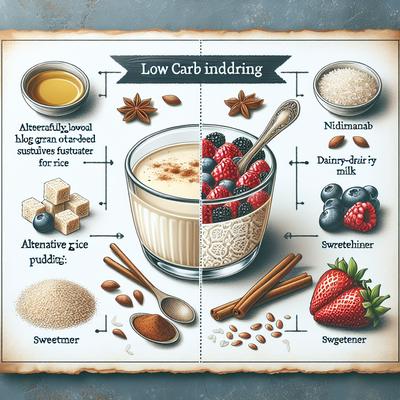 Image of Fantabulously Low Carb and Yet Phony Rice Pudding Two Ways