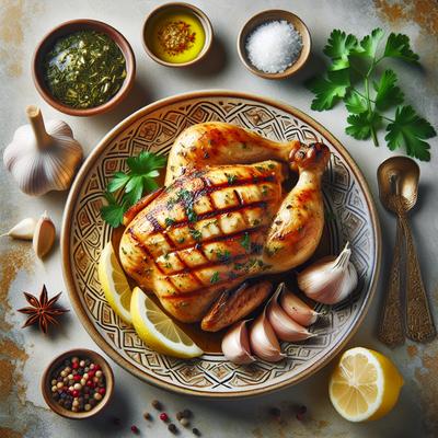 Image of Farrouj Meshwi Lebanese Garlic Chicken