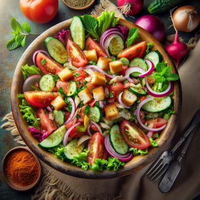 Image of Fattoush Recipe Lebanese Summer Salad