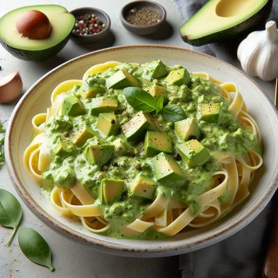 Image of Fettuccine with Creamy Avocado Sauce