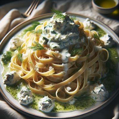 Image of Fettuccine with Ricotta and Dill Sauce