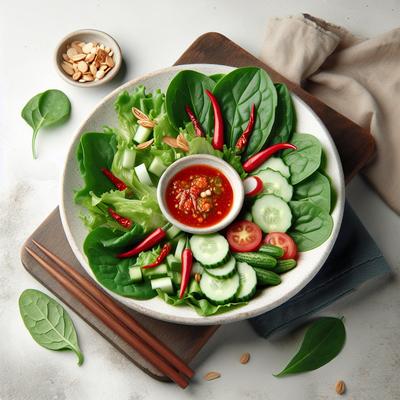 Image of Field Greens with Red Chili Dressing