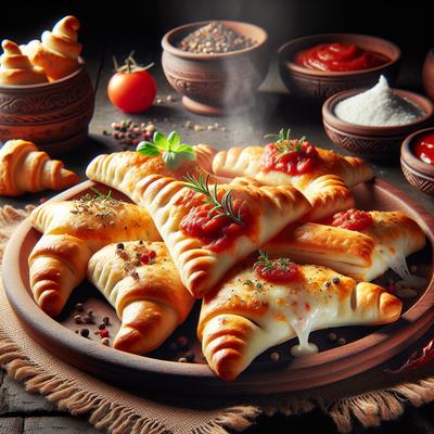 Image of Flaky Pizza Snacks on Crescents