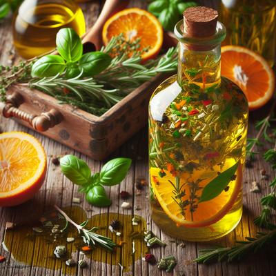 Image of Flavoured Aromatic Herb and Fruit Oil