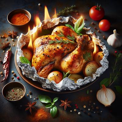 Image of Foil Wrapped Chicken Baked or Fried