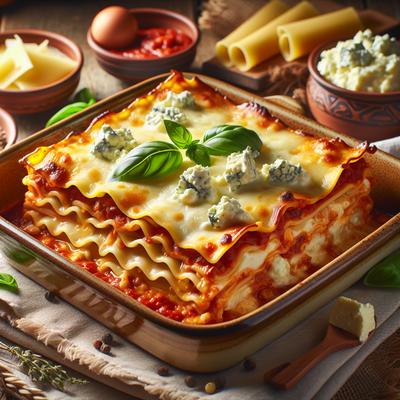 Image of Four Cheese Lasagna with Gorgonzola