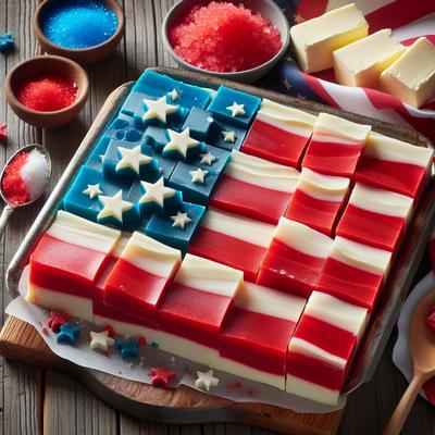 Image of Fourth of July Red White and Blue Fudge